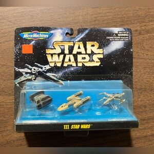Star Wars Micro Machines Collection III 3 Galoob 1994 X wing Y wing Tie Bomber